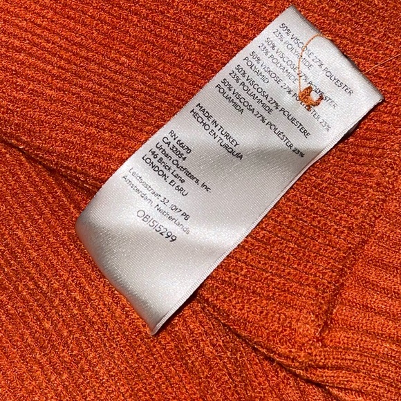 Free People Oakleigh Rib Vest in Orange - Picture 5 of 6